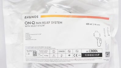 Avanos CB004 On-Q Pain Relief System with Select-A-Flow 400ml (x)